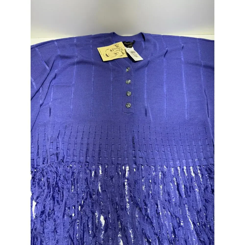 Patti LaBelle Women’s Silk Blend Spring Easter Knit Cape Lavender New One Size
